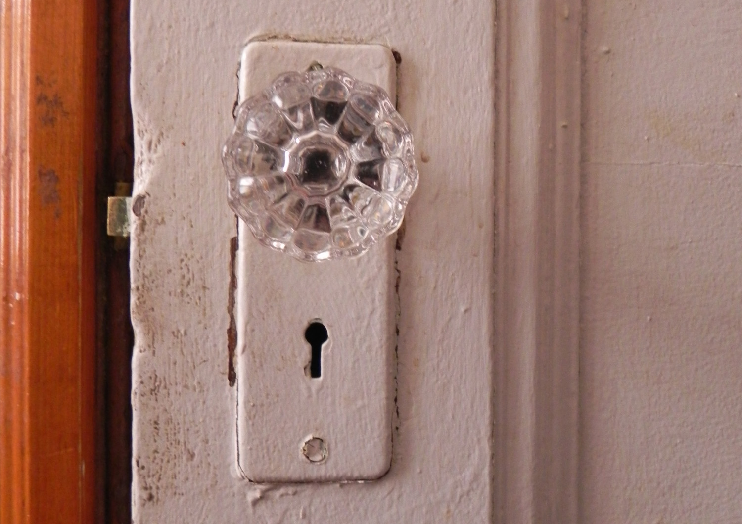 glass doorknob